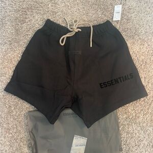 Essentials Charcoal Black Athletic Men's Shorts